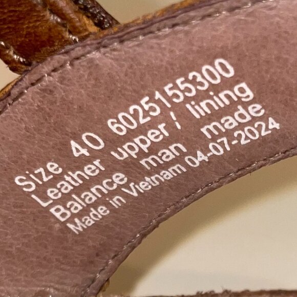 Dansko Rowan Brown Leather Ankle Strap Mary Jane Size 40 EU/9.5-10 US - Picture 2 of 15